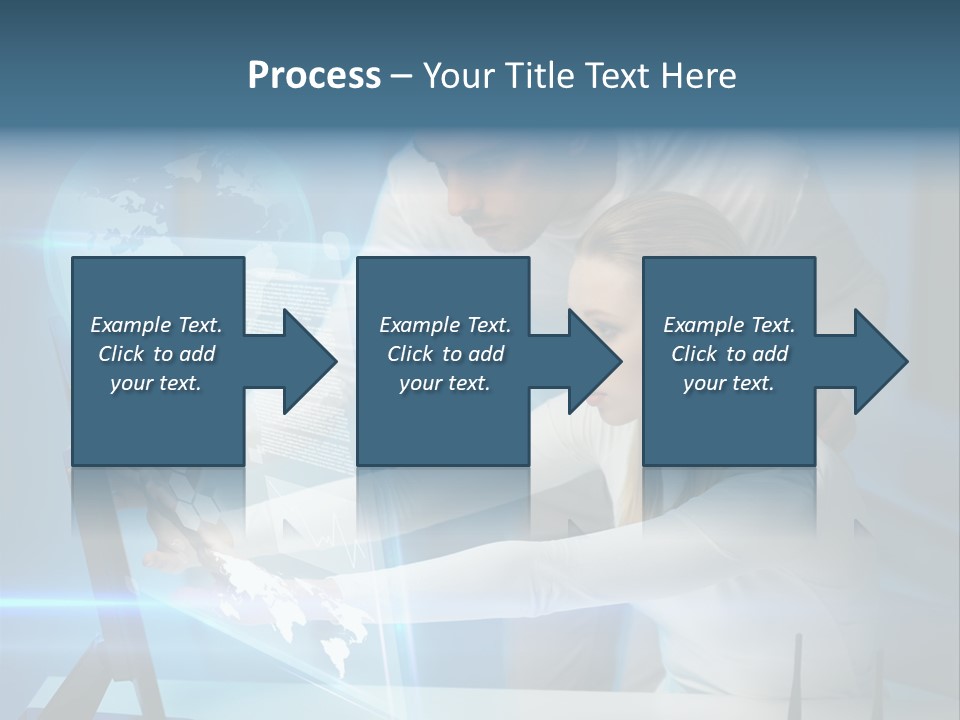 University Blue Screen PowerPoint Template