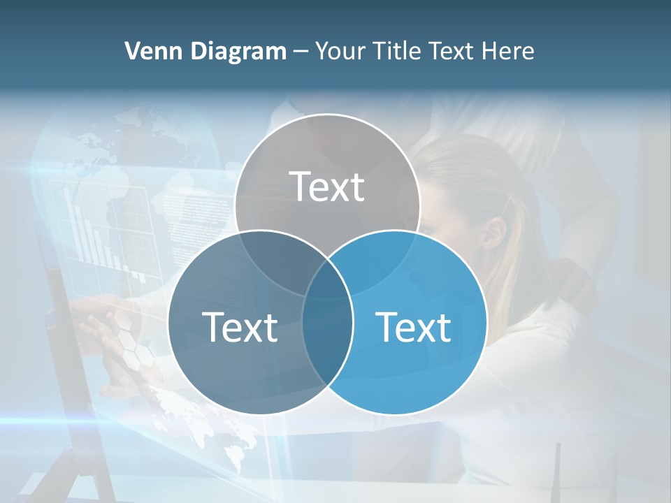 University Blue Screen PowerPoint Template