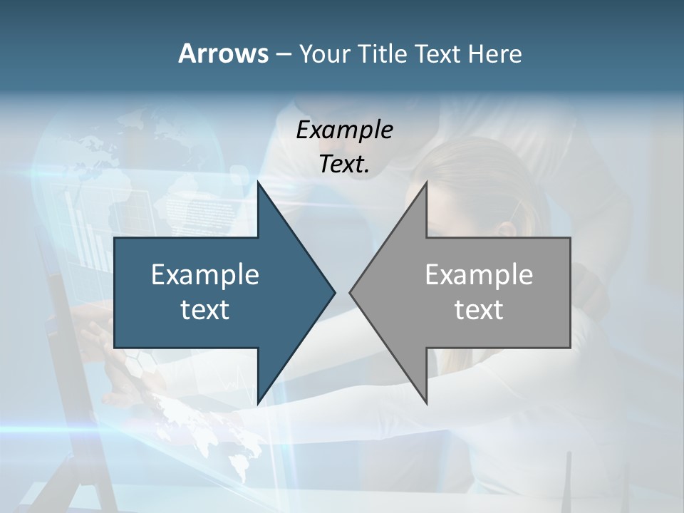 University Blue Screen PowerPoint Template