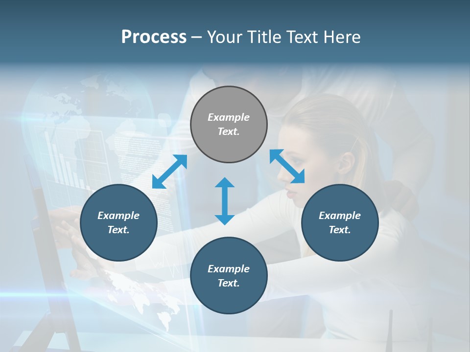 University Blue Screen PowerPoint Template