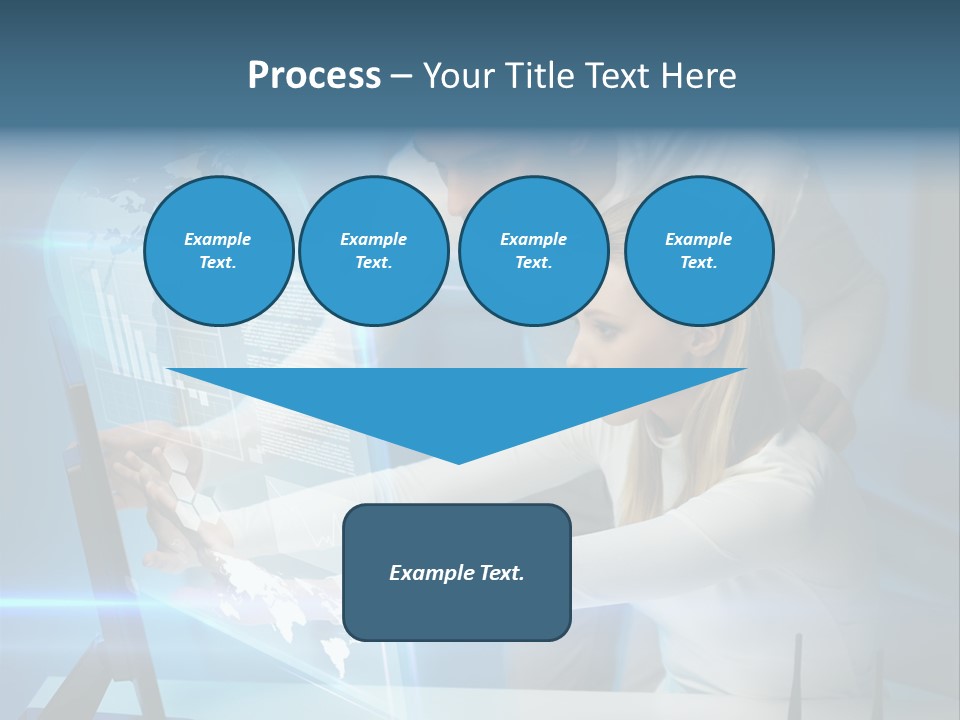 University Blue Screen PowerPoint Template
