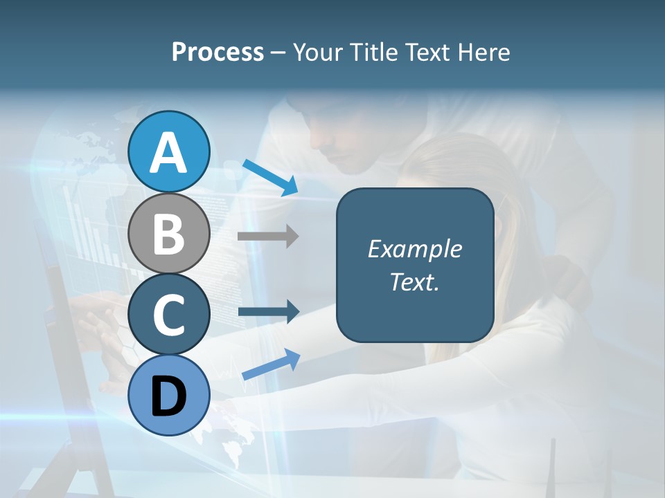 University Blue Screen PowerPoint Template