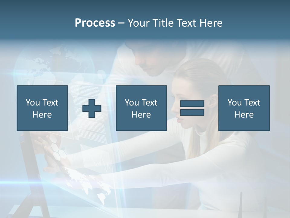 University Blue Screen PowerPoint Template