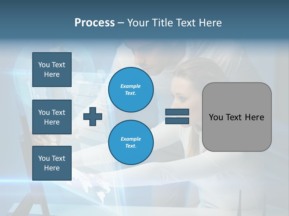 University Blue Screen PowerPoint Template