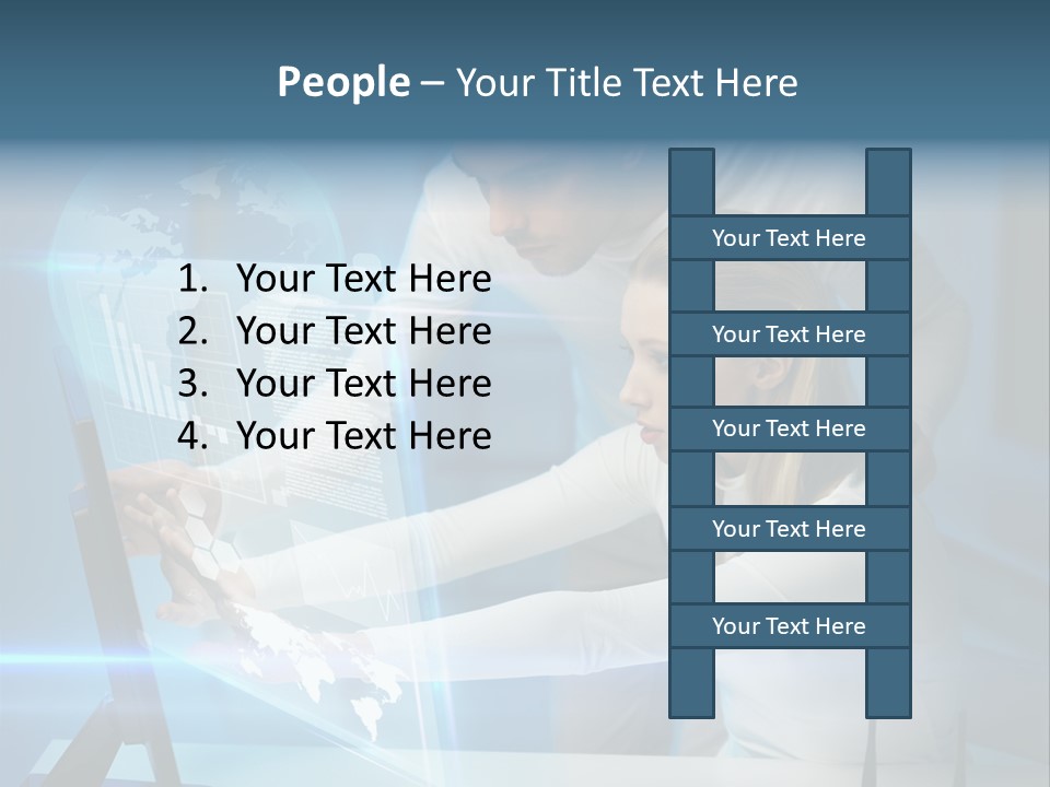 University Blue Screen PowerPoint Template