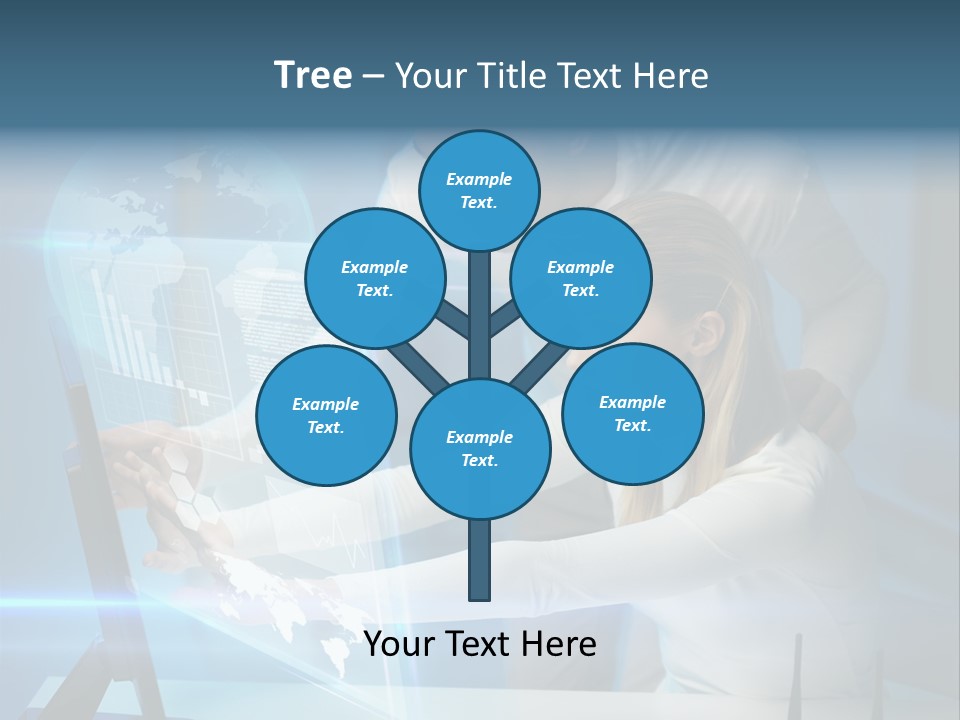 University Blue Screen PowerPoint Template