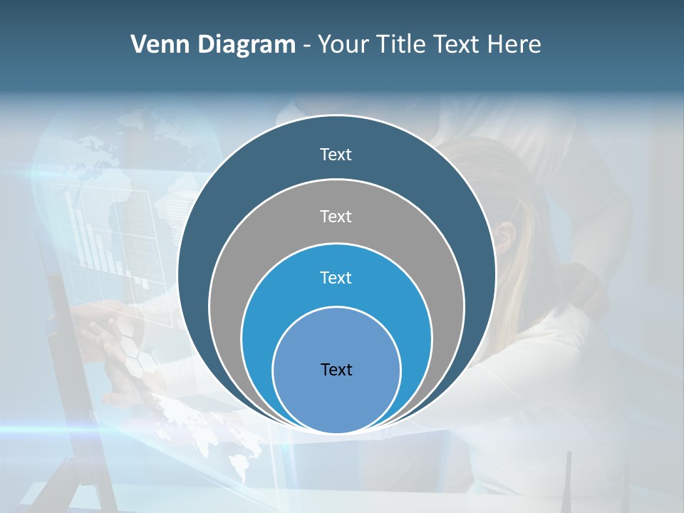 University Blue Screen PowerPoint Template