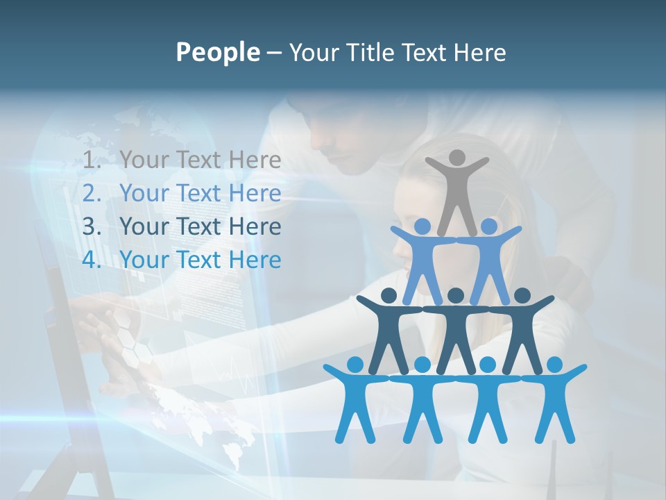 University Blue Screen PowerPoint Template