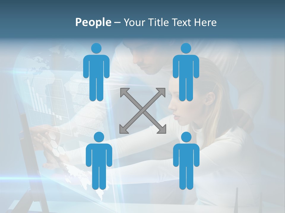 University Blue Screen PowerPoint Template
