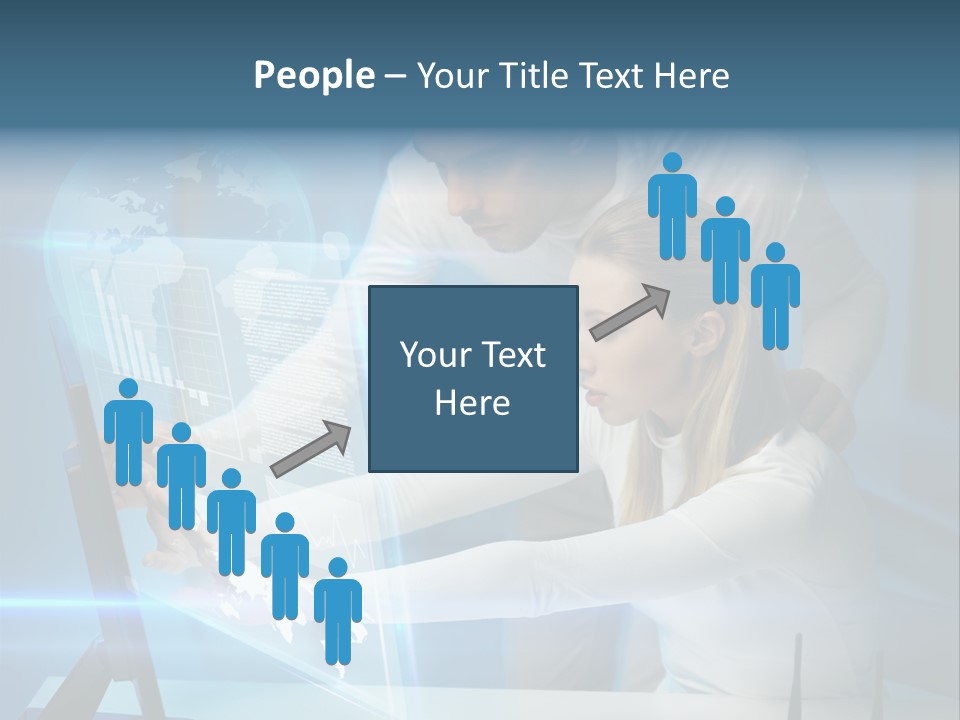 University Blue Screen PowerPoint Template