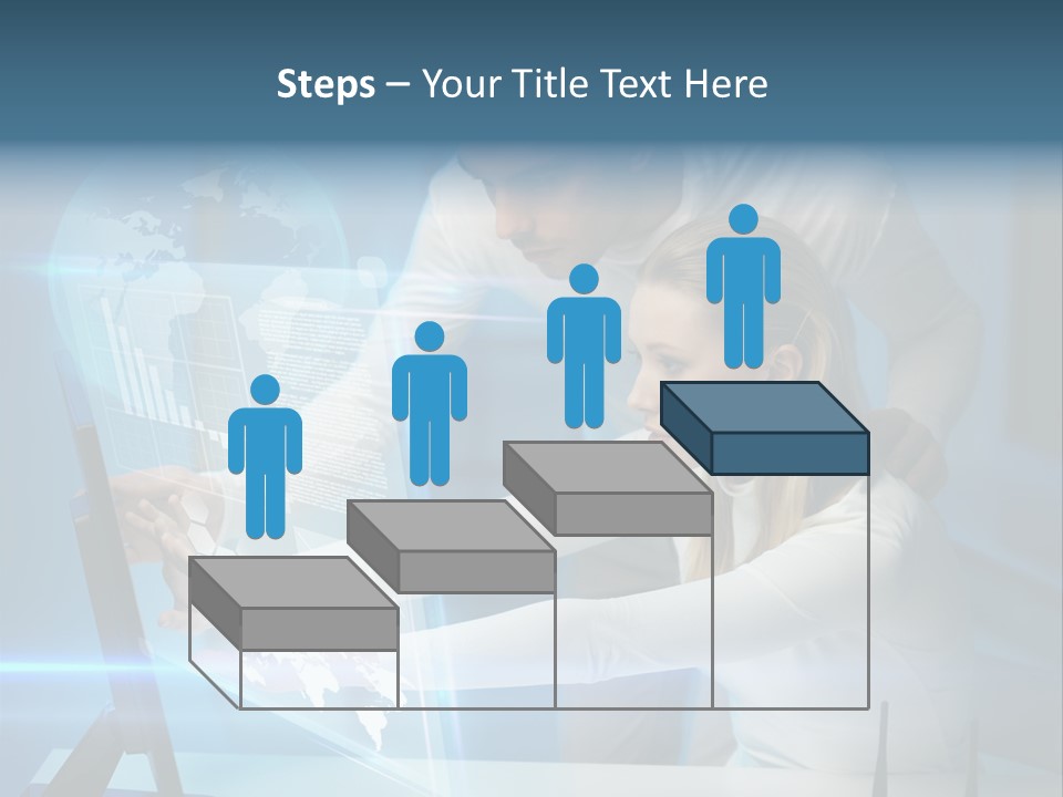University Blue Screen PowerPoint Template