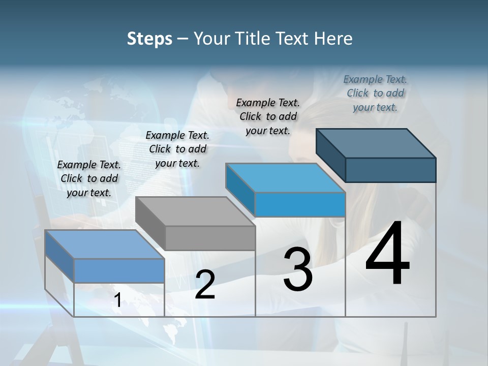 University Blue Screen PowerPoint Template