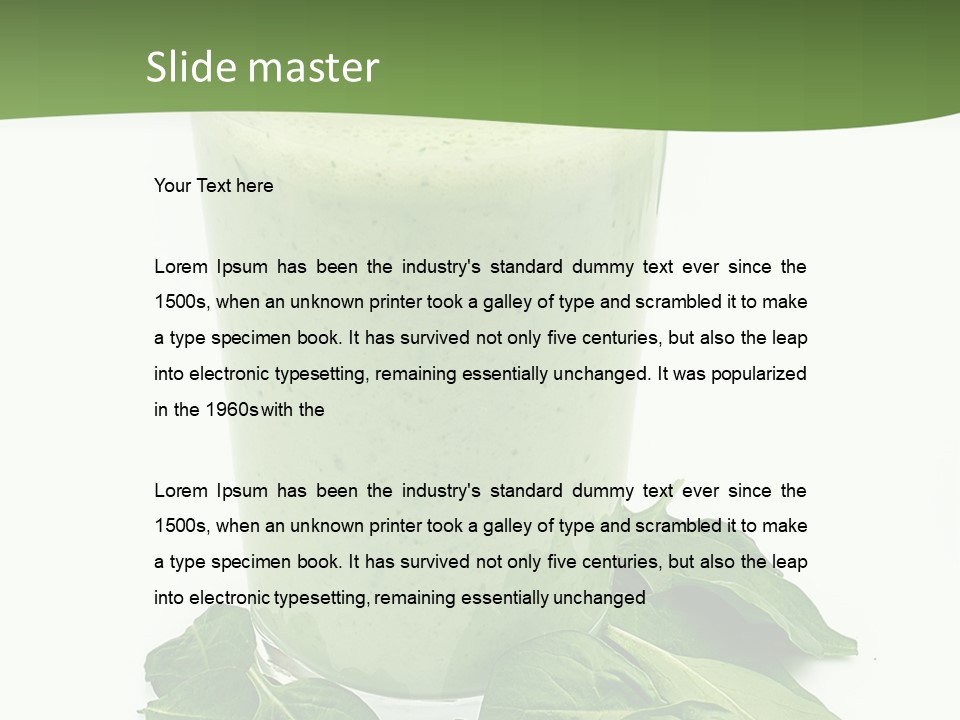 Smoothie Healthy Diet PowerPoint Template