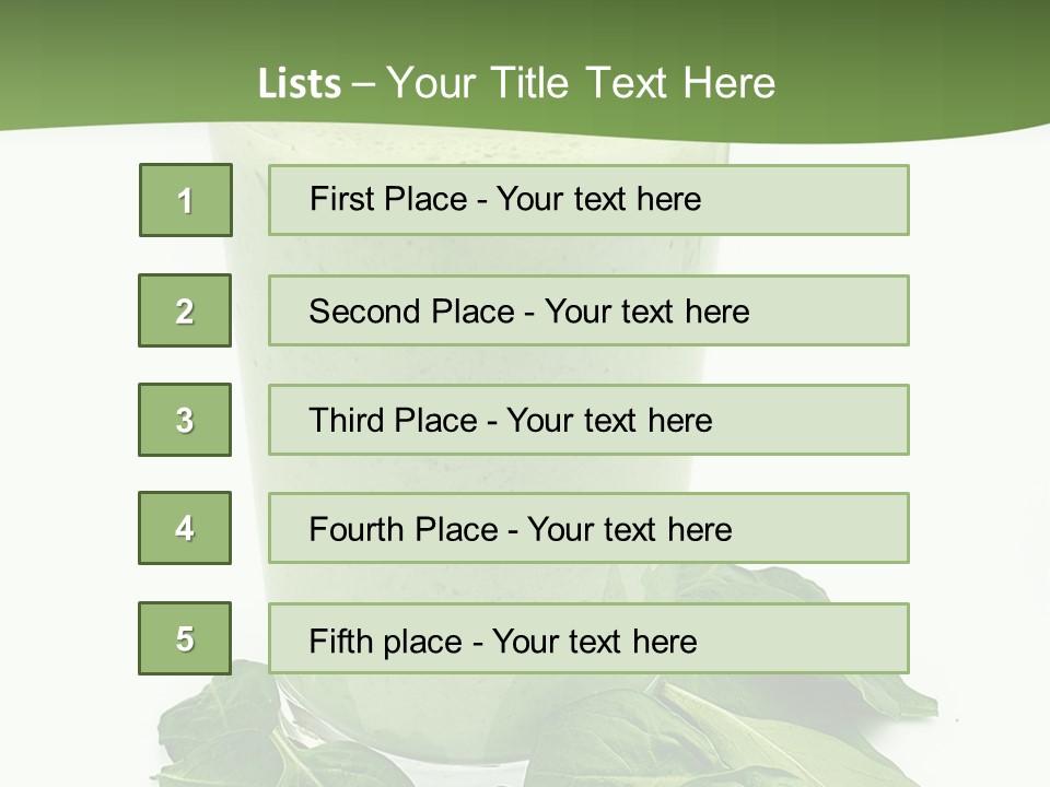 Smoothie Healthy Diet PowerPoint Template