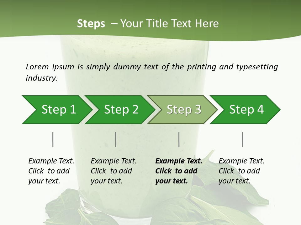 Smoothie Healthy Diet PowerPoint Template