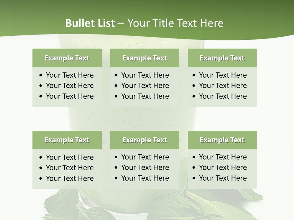 Smoothie Healthy Diet PowerPoint Template