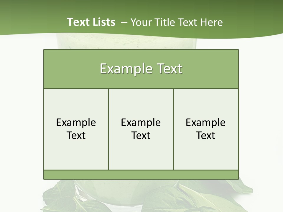 Smoothie Healthy Diet PowerPoint Template