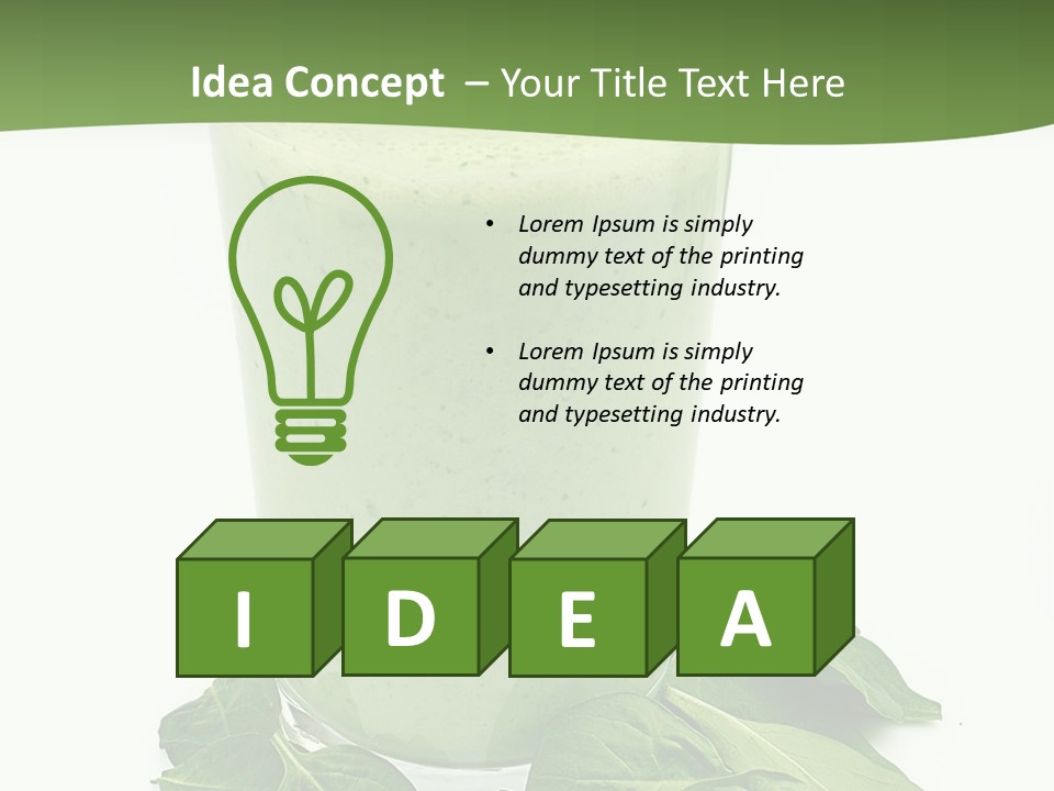 Smoothie Healthy Diet PowerPoint Template