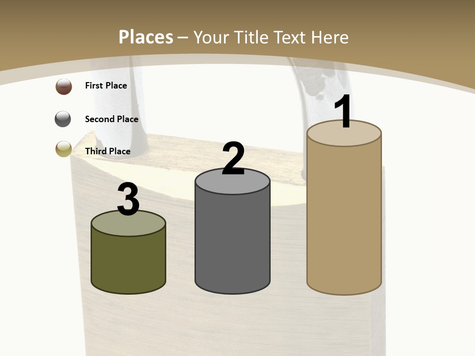 Open Padlock Background PowerPoint Template