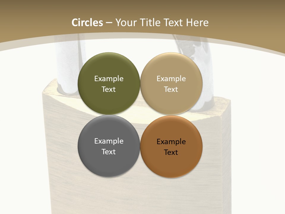 Open Padlock Background PowerPoint Template