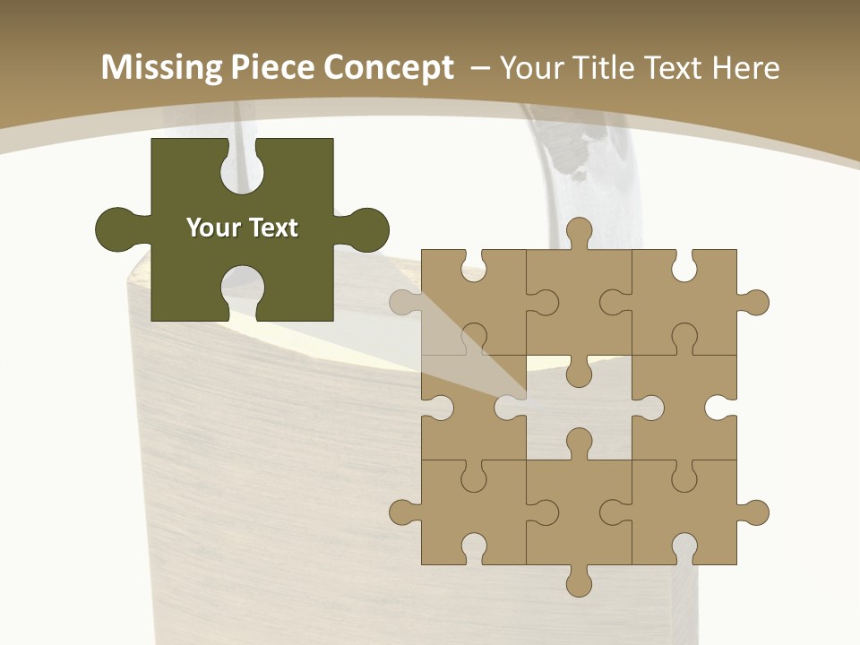 Open Padlock Background PowerPoint Template