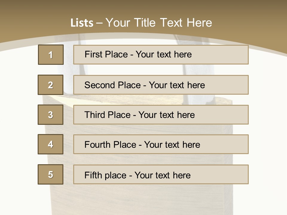 Open Padlock Background PowerPoint Template