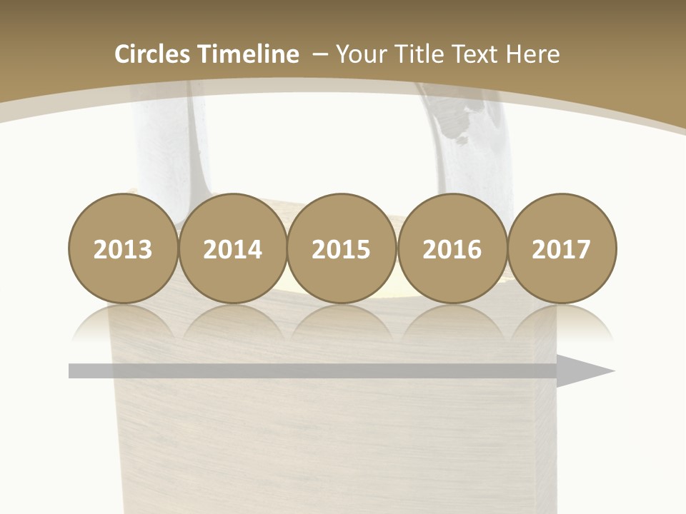 Open Padlock Background PowerPoint Template