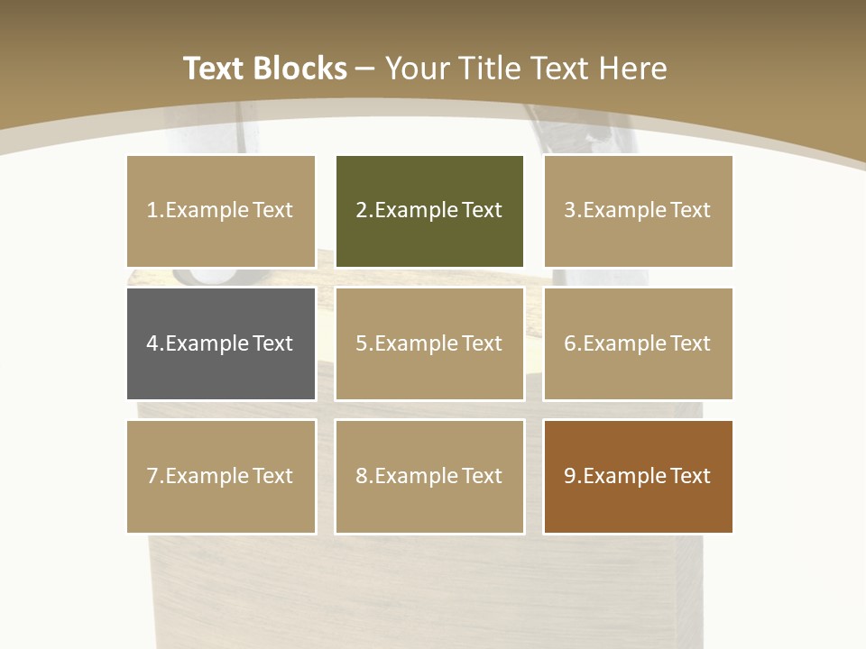 Open Padlock Background PowerPoint Template