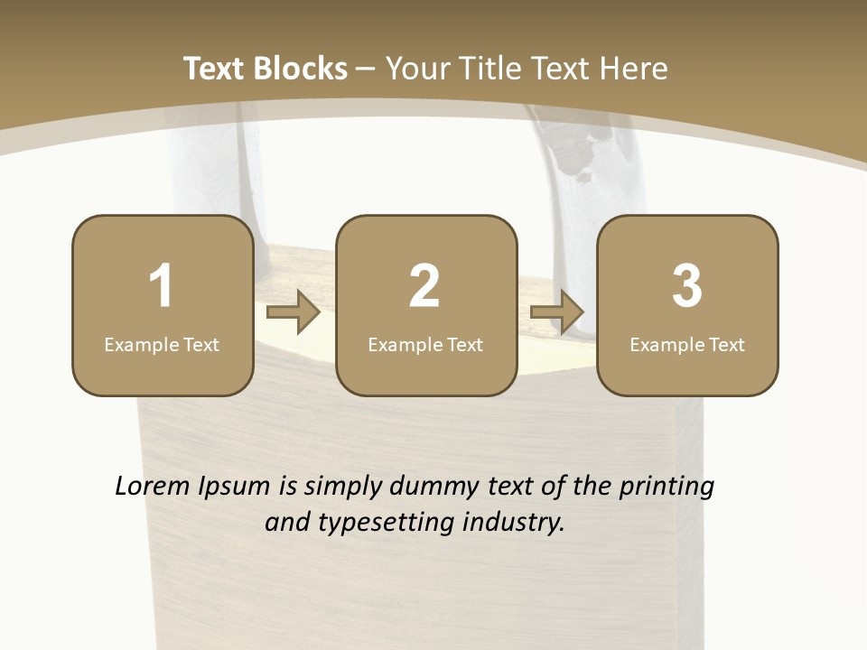 Open Padlock Background PowerPoint Template