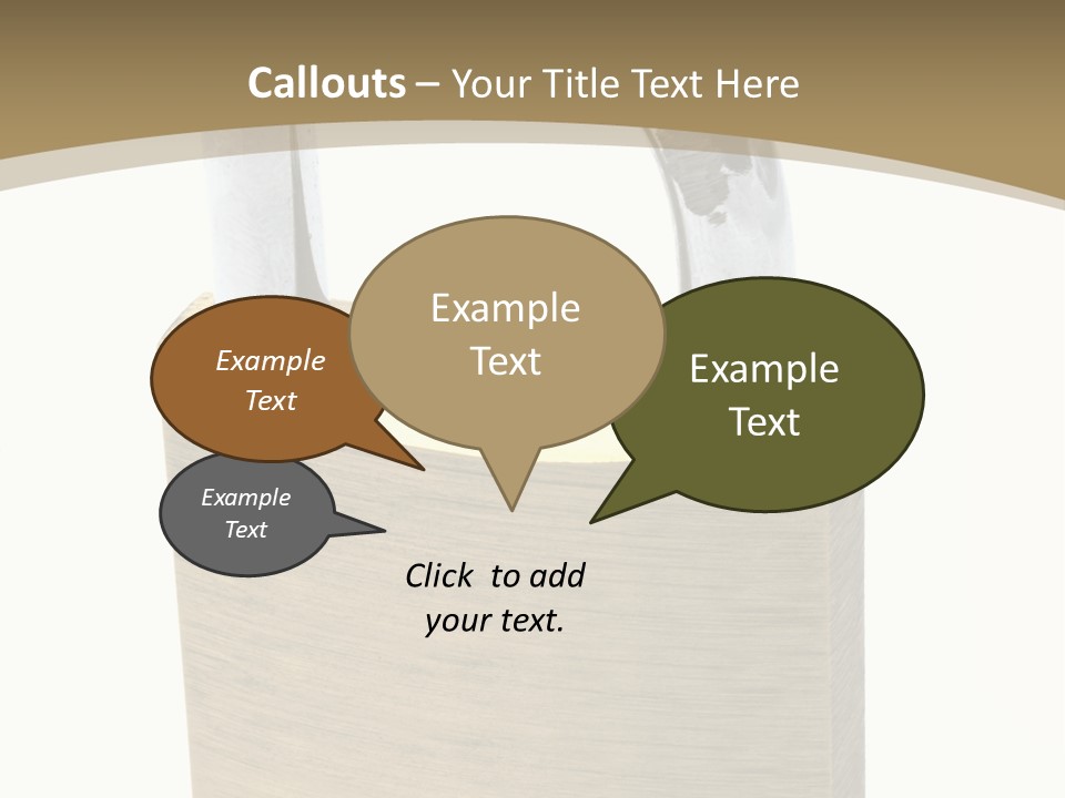 Open Padlock Background PowerPoint Template