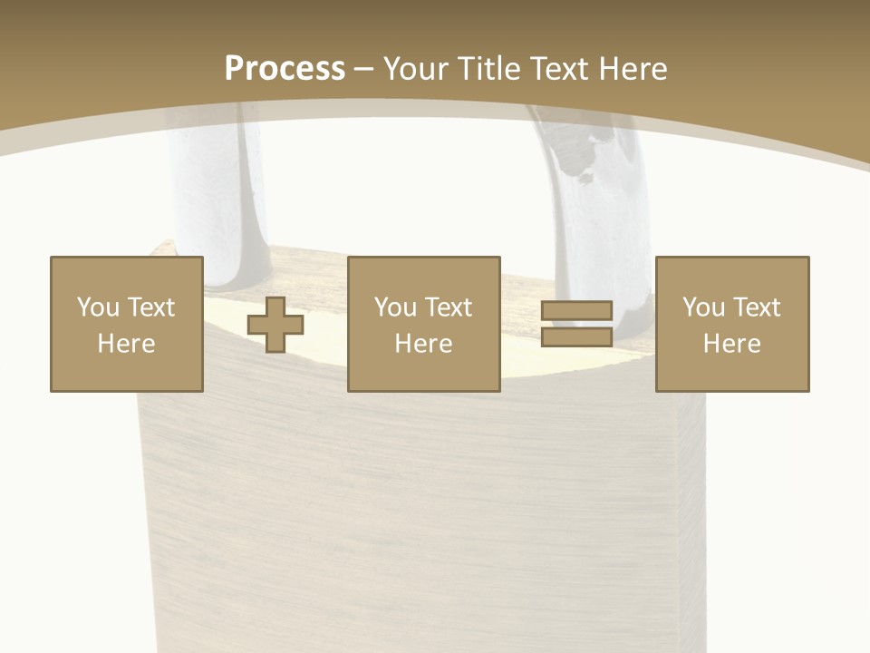 Open Padlock Background PowerPoint Template
