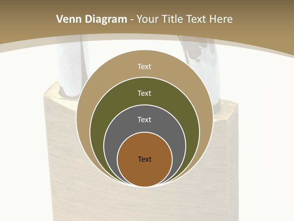Open Padlock Background PowerPoint Template