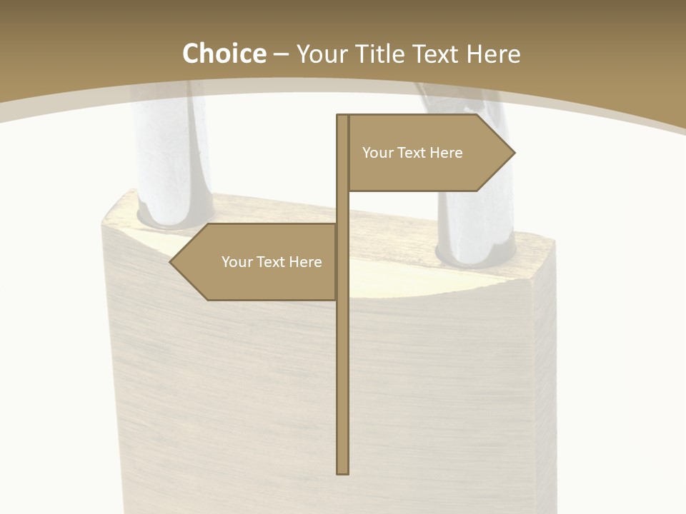 Open Padlock Background PowerPoint Template