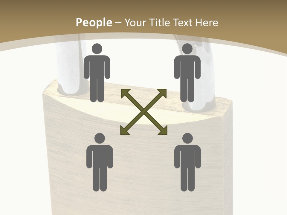 Open Padlock Background PowerPoint Template