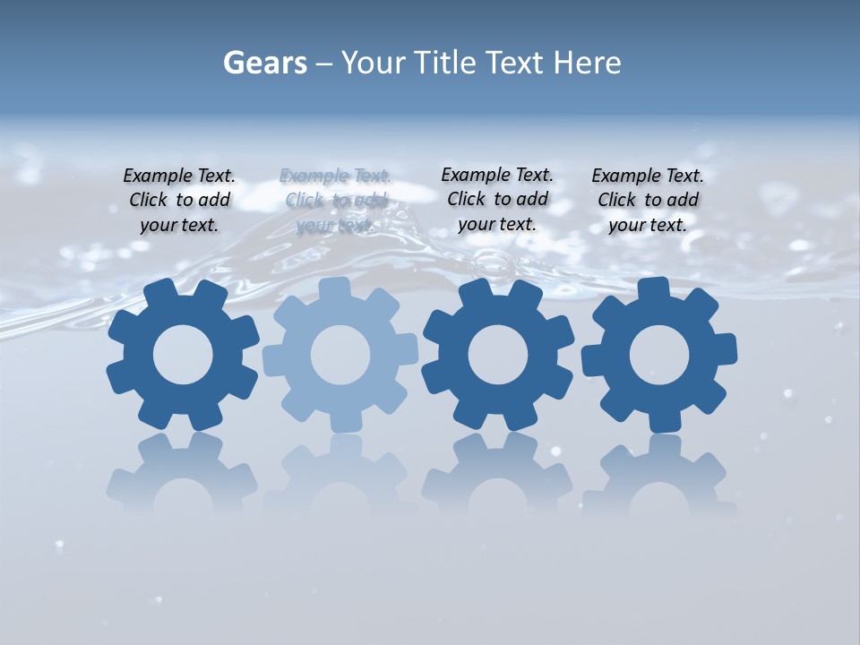 Closeup Bubble Nature PowerPoint Template