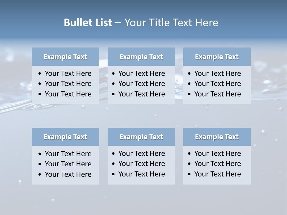 Closeup Bubble Nature PowerPoint Template