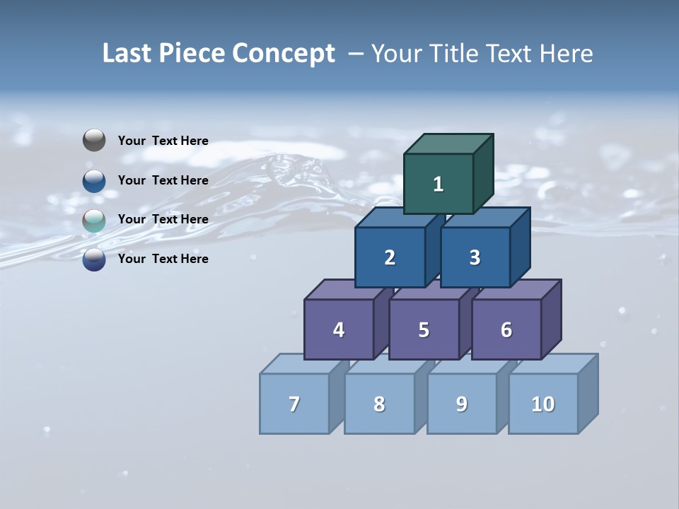 Closeup Bubble Nature PowerPoint Template