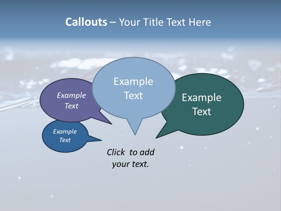 Closeup Bubble Nature PowerPoint Template