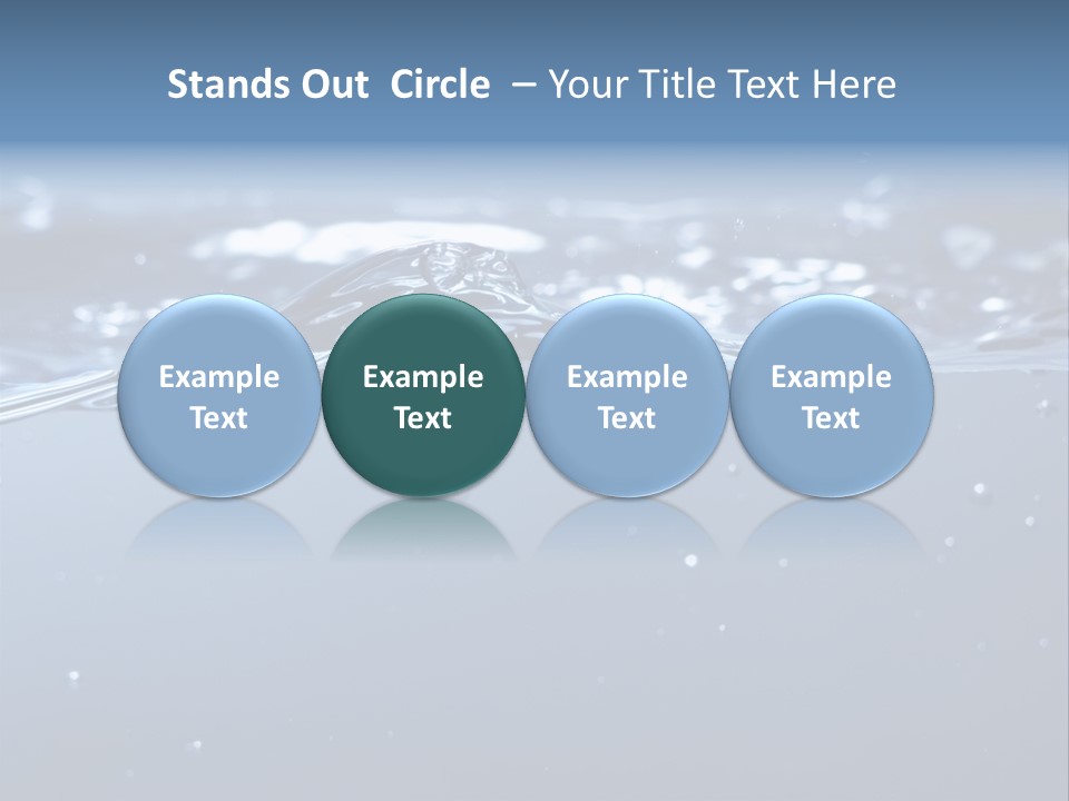 Closeup Bubble Nature PowerPoint Template