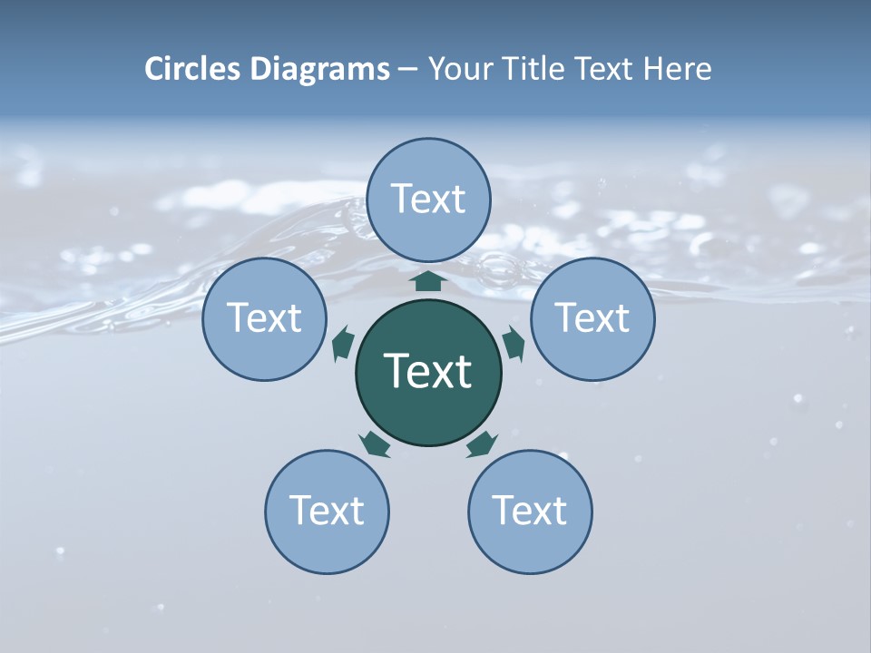 Closeup Bubble Nature PowerPoint Template