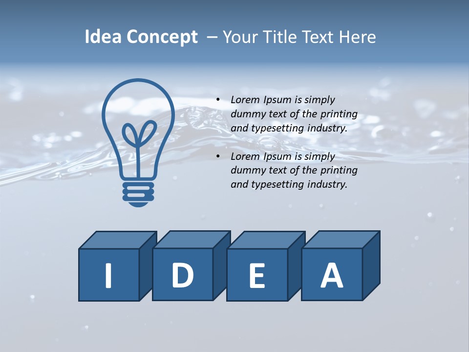 Closeup Bubble Nature PowerPoint Template