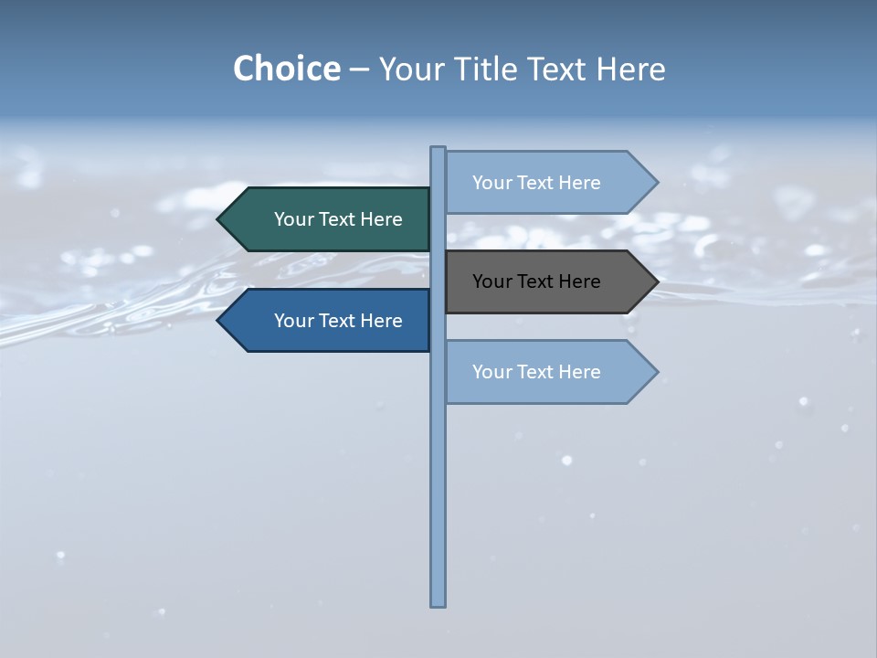 Closeup Bubble Nature PowerPoint Template