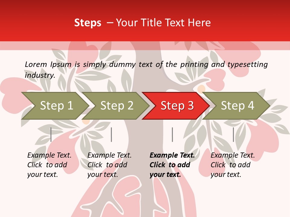 Plant Postcard Tree PowerPoint Template