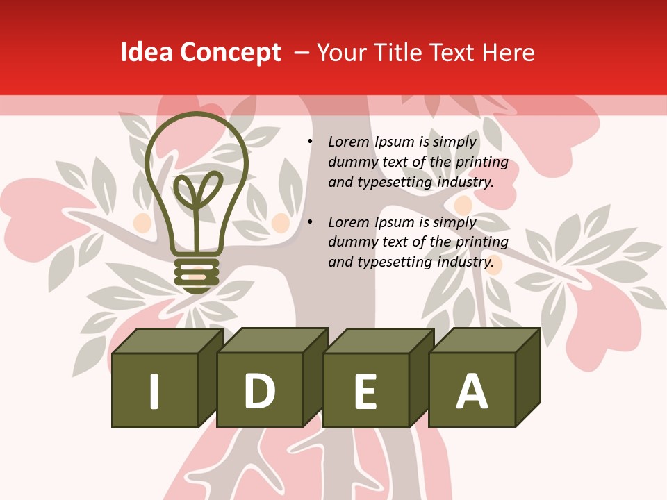 Plant Postcard Tree PowerPoint Template