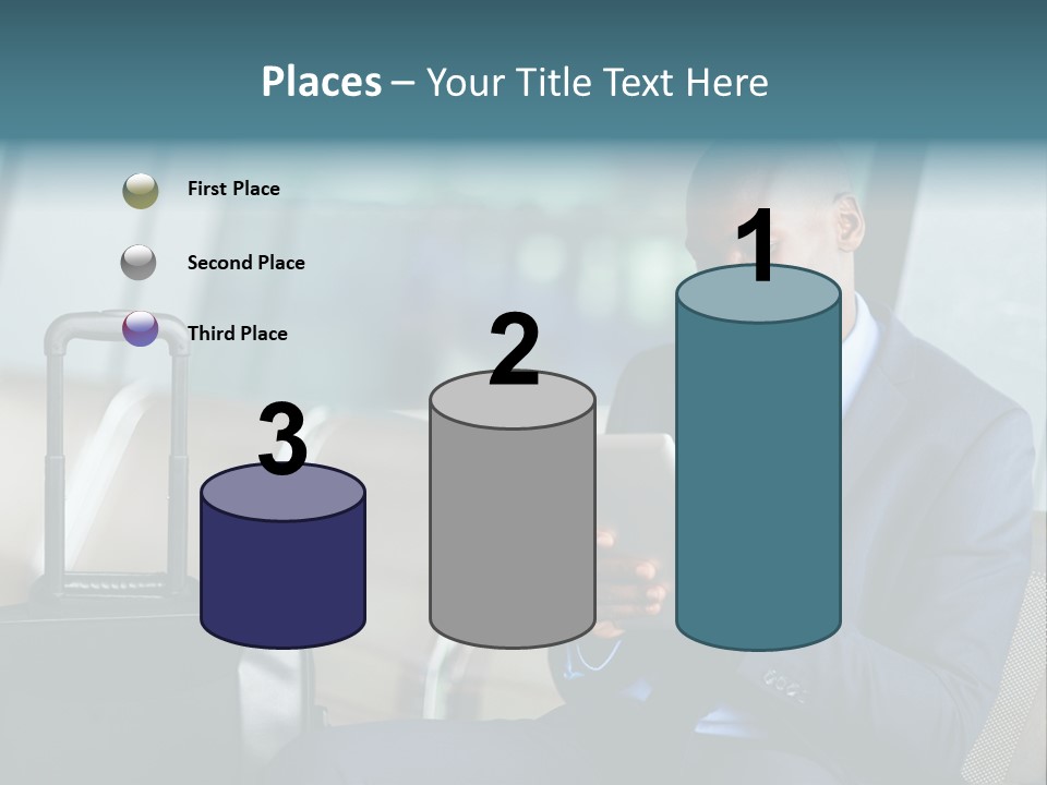 Bag Businessman African PowerPoint Template