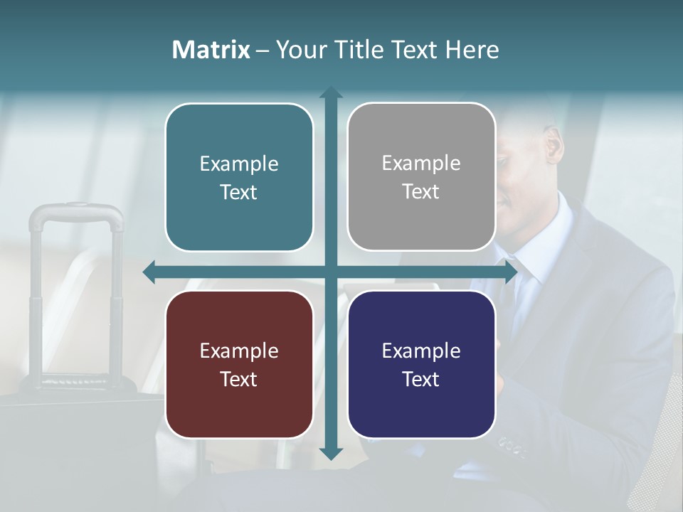 Bag Businessman African PowerPoint Template