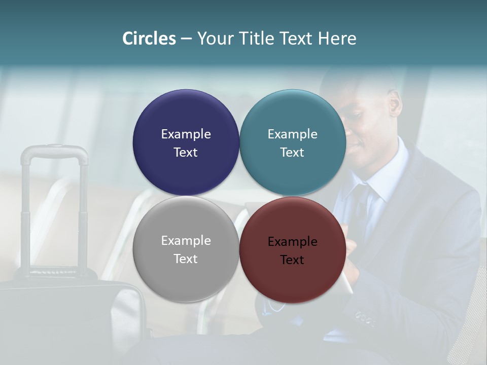 Bag Businessman African PowerPoint Template