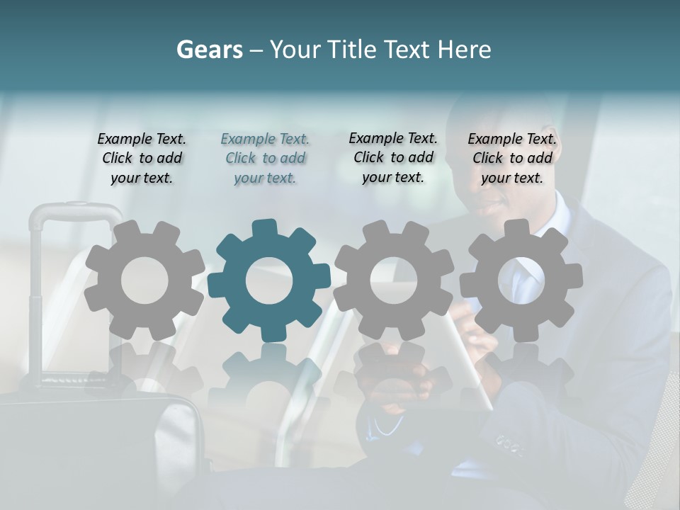 Bag Businessman African PowerPoint Template