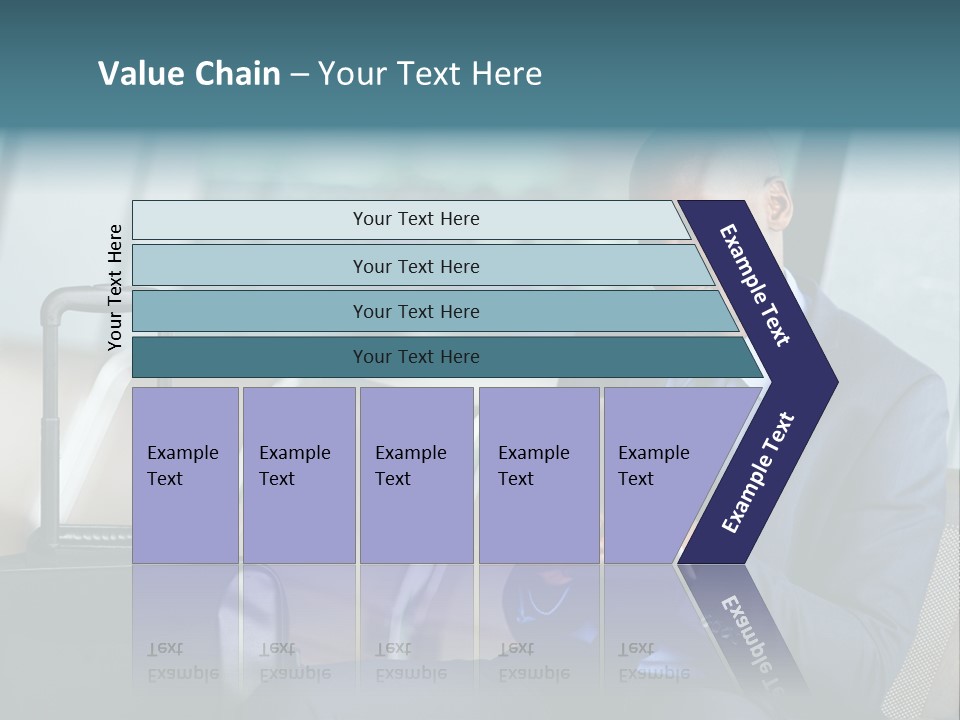 Bag Businessman African PowerPoint Template