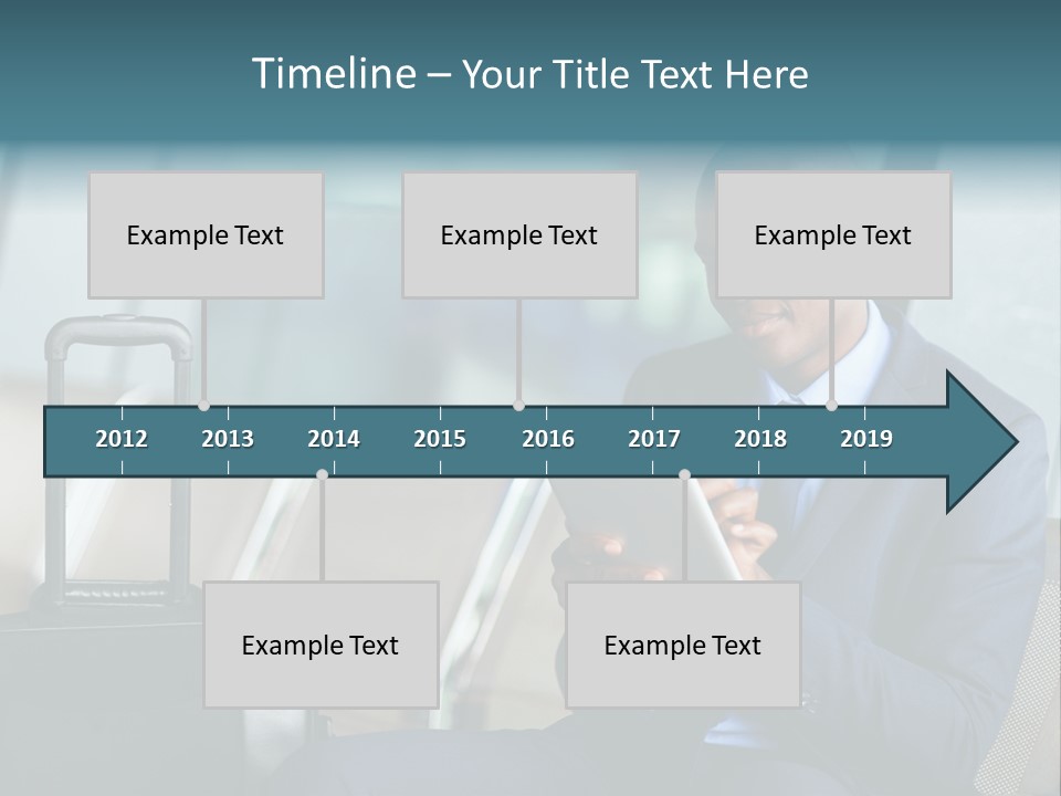 Bag Businessman African PowerPoint Template